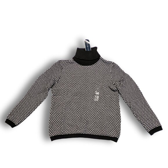 Karen Scott Turtle Neck Sweater M – Winter White Jersey Knit, New with Tags - Picture 1 of 3